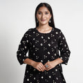 Buy Bandhani Tie-Dye Cotton A-Line Kurta for Women