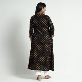Buy Bandhani Tie-Dye Cotton A-Line Kurta for Women