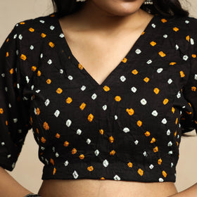 Buy Modal Silk Bandhani Tie Dye Stiched Blouse Online at iTokri.com