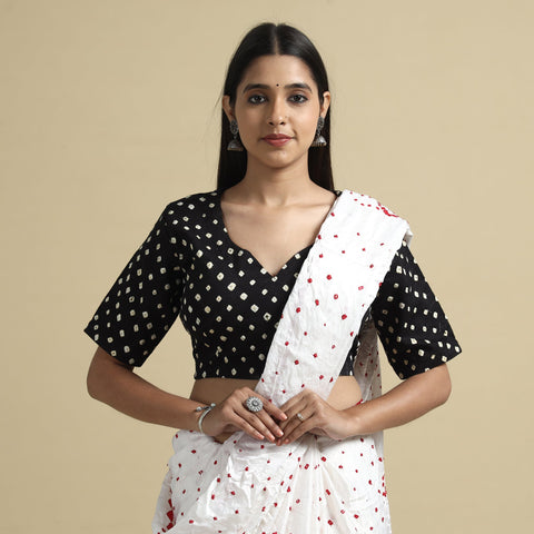 bandhani stitched blouse 