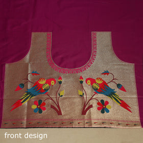 Black - bangalore silk paithani saree 04 - handcrafted