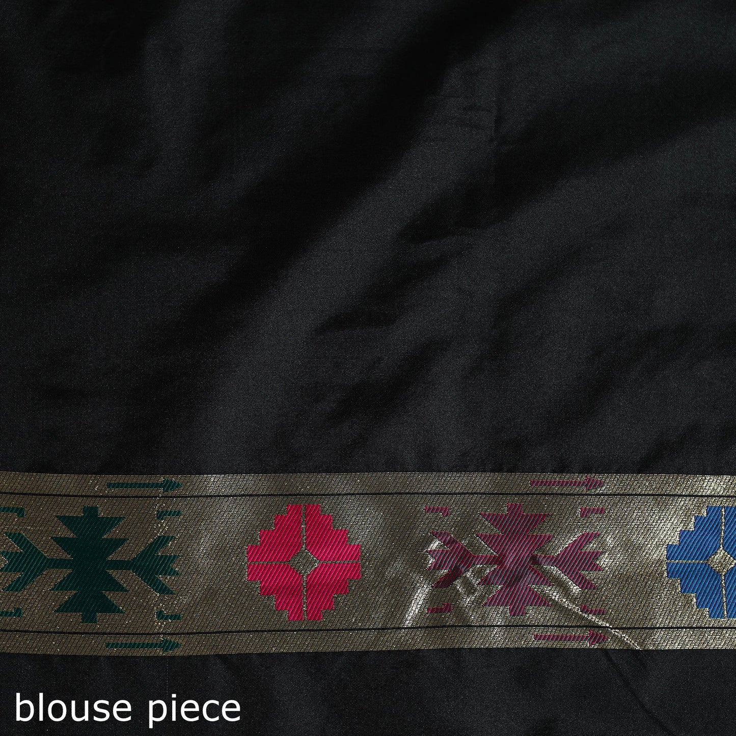 Black - bangalore silk paithani saree 10 - handcrafted