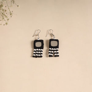 Banjara embroidery mirror & bead work handmade earrings 05