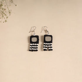 Banjara embroidery mirror & bead work handmade earrings 05