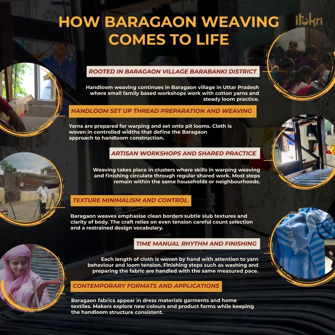 Black - baragaon pre washed handloom plain cotton fabric