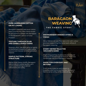 Black - baragaon pre washed handloom plain cotton fabric