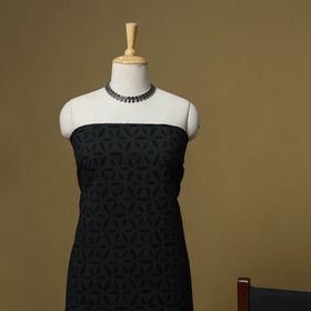 Barmer applique cut work cotton 3pc unstitched dress