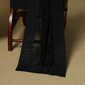 Barmer applique cut work cotton 3pc unstitched dress