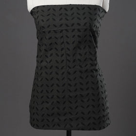 Black - 3pc cut work cotton barmer applique unstitched