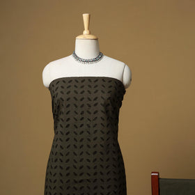 Black - barmer cut work cotton applique 3pc unstitched