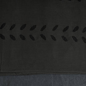 Black - 3pc cut work cotton barmer applique unstitched