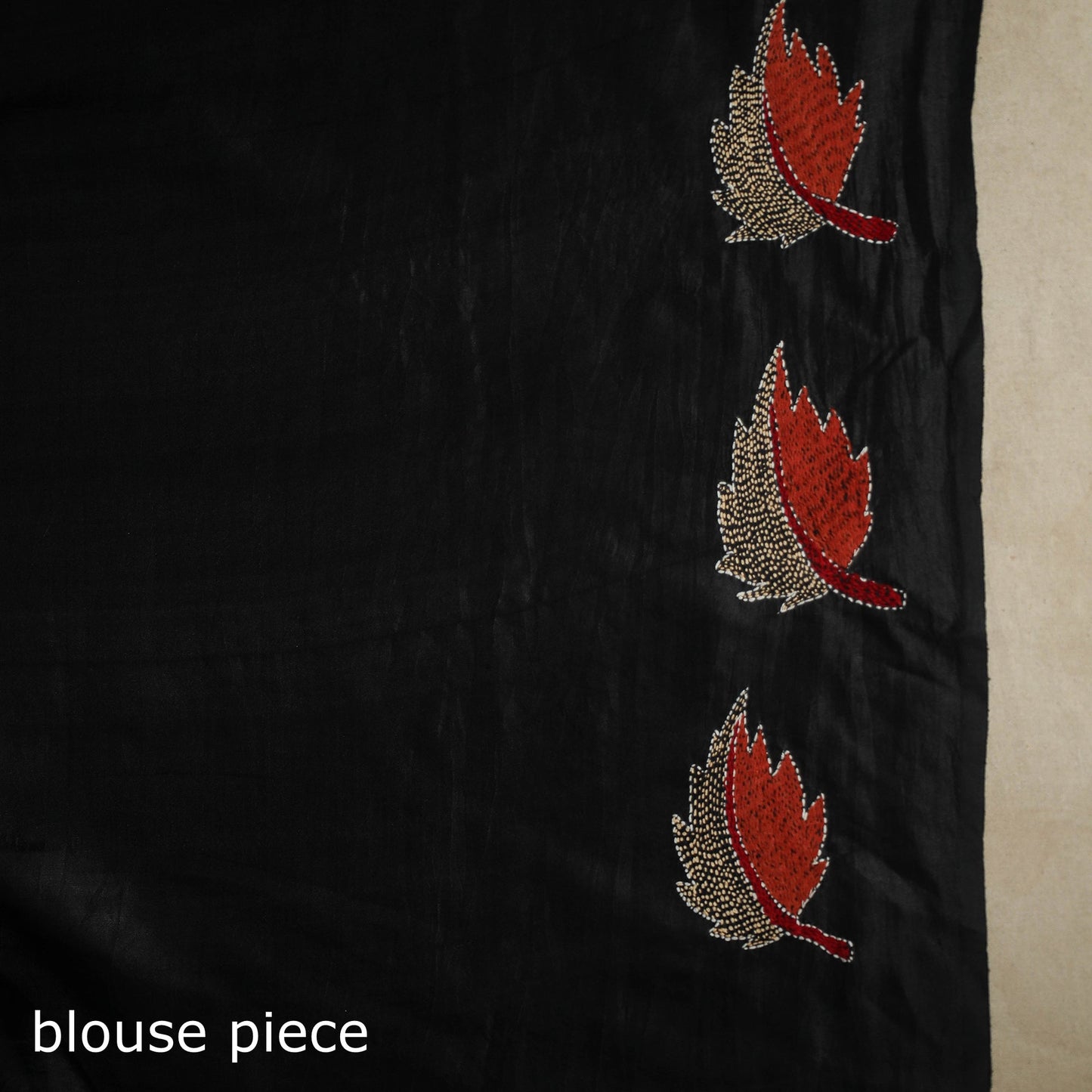 Black - bengal hand embroidery banarasi silk handloom