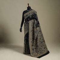 Black - bengal hand embroidery bangalore silk handloom