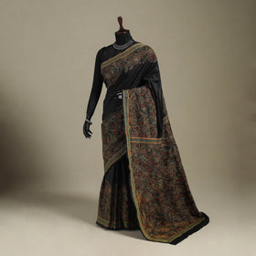 Black - bengal hand embroidery bangalore silk handloom
