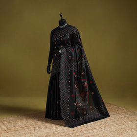 Bengal hand embroidery silk nakshi kantha saree 54