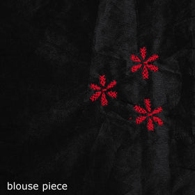 Bengal hand embroidery silk nakshi kantha saree 55