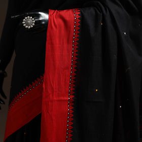 Black - bengal handwoven cotton begumpuri saree 02