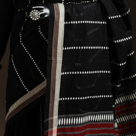 Black - bengal handwoven cotton begumpuri saree 06
