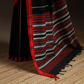 Black - bengal handwoven cotton begumpuri saree 35