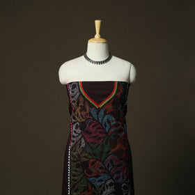 Bengal kantha hand embroidered cotton unstitched kurta