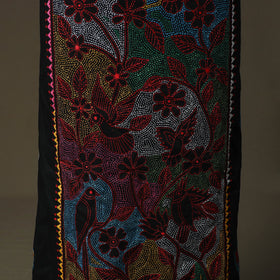 Bengal kantha hand embroidered cotton unstitched kurta