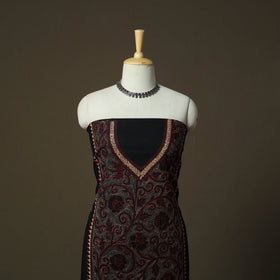 Bengal kantha hand embroidered cotton unstitched kurta