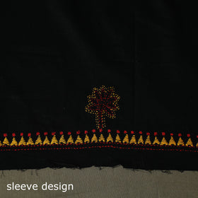 Bengal kantha hand embroidered cotton unstitched kurta