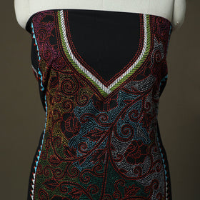 Bengal kantha hand embroidered cotton unstitched kurta