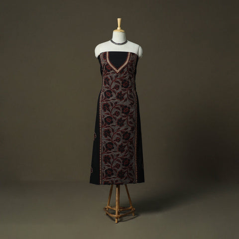 Bengal kantha hand embroidered cotton unstitched kurta