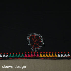 Bengal kantha hand embroidered cotton unstitched kurta