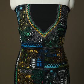 Bengal kantha hand embroidered cotton unstitched kurta