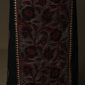 Bengal kantha hand embroidered cotton unstitched kurta