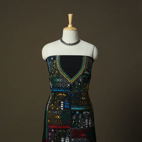 Bengal kantha hand embroidered cotton unstitched kurta