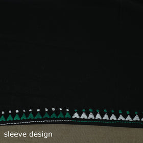 Bengal kantha hand embroidered cotton unstitched kurta