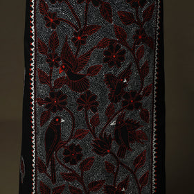 Bengal kantha hand embroidered cotton unstitched kurta