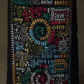 Bengal kantha hand embroidered cotton unstitched kurta