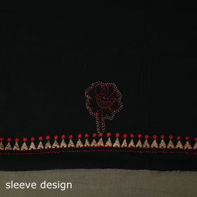 Bengal kantha hand embroidered cotton unstitched kurta