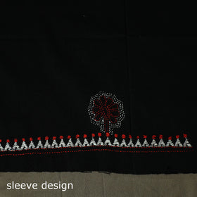 Bengal kantha hand embroidered cotton unstitched kurta