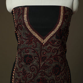 Bengal kantha hand embroidered cotton unstitched kurta