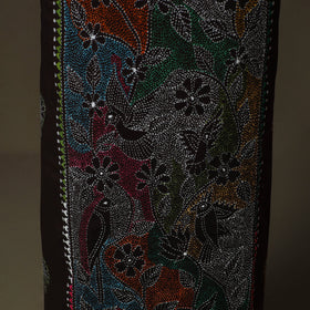 Bengal kantha hand embroidered cotton unstitched kurta