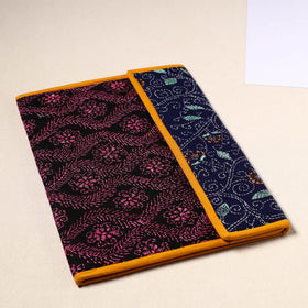 Black Bengal Kantha Work Handcrafted File Folder 