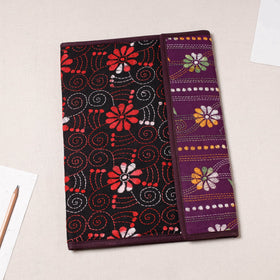 Black Bengal Kantha Work Handcrafted File Folder 