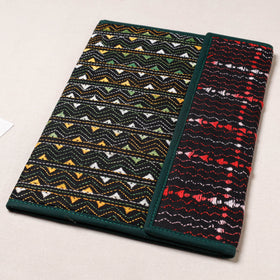 Black Bengal Kantha Work Handcrafted File Folder 