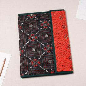 Black Bengal Kantha Work Handcrafted File Folder 