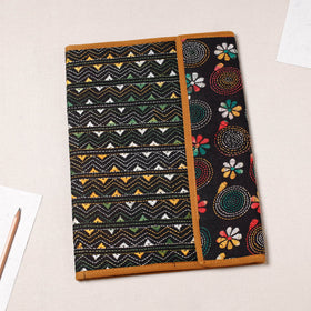 Black Bengal Kantha Work Handcrafted File Folder 