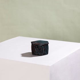  Bengal Kantha Work Handcrafted Hexagon Jewelry Box (Set of 3) 