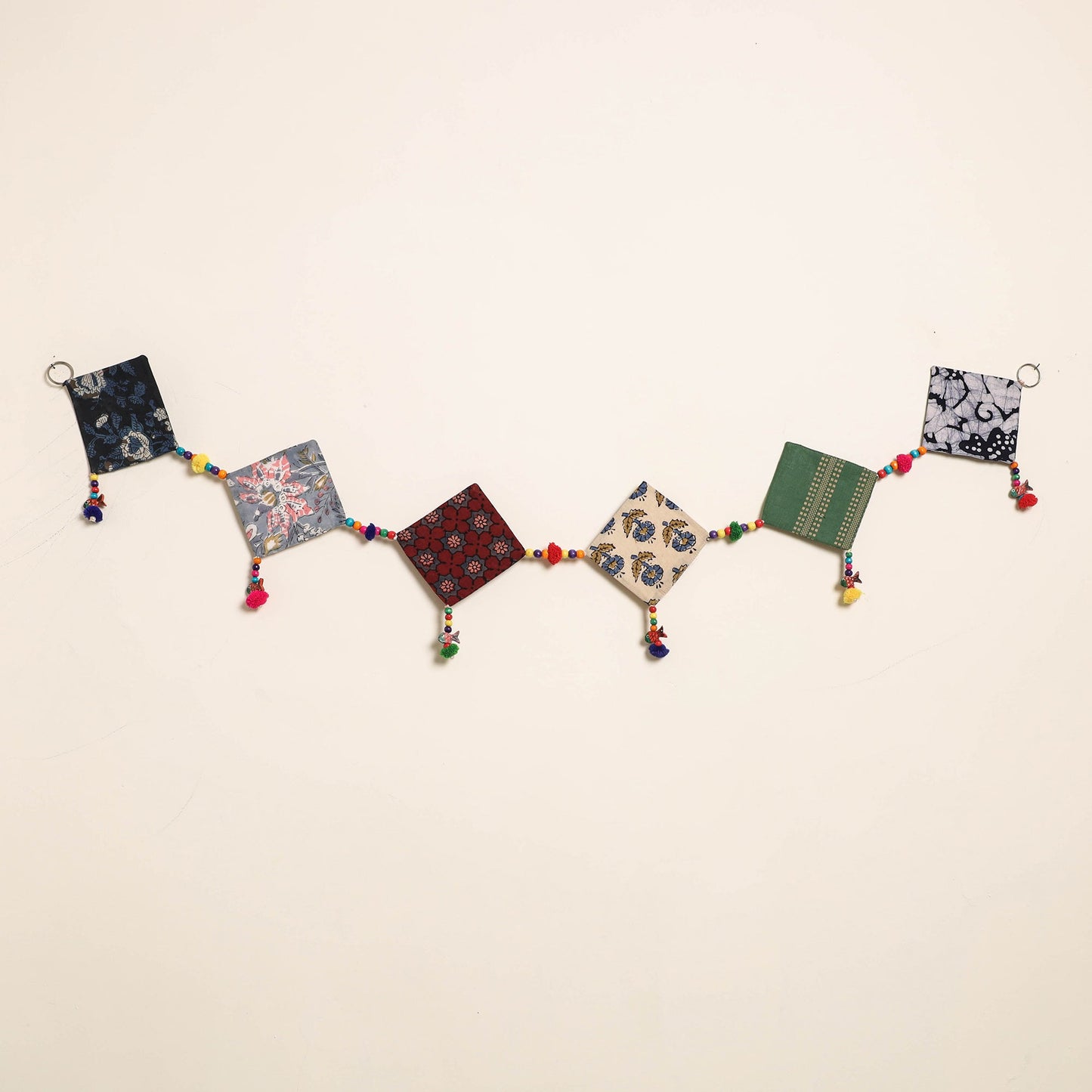 Handmade Bead Work Fabric Toran for Home Decor