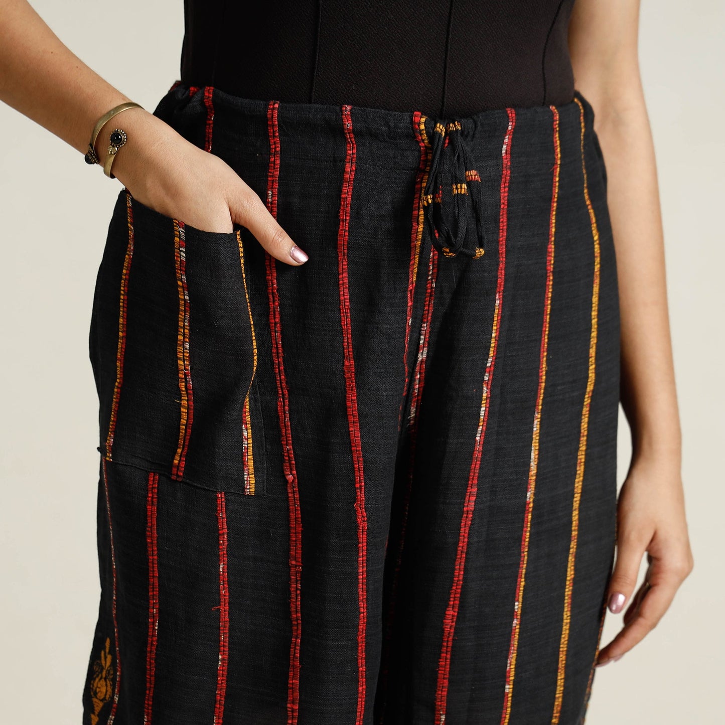   Bengal Khesh Weaving Kantha Embroidery Cotton Palazzo 16 