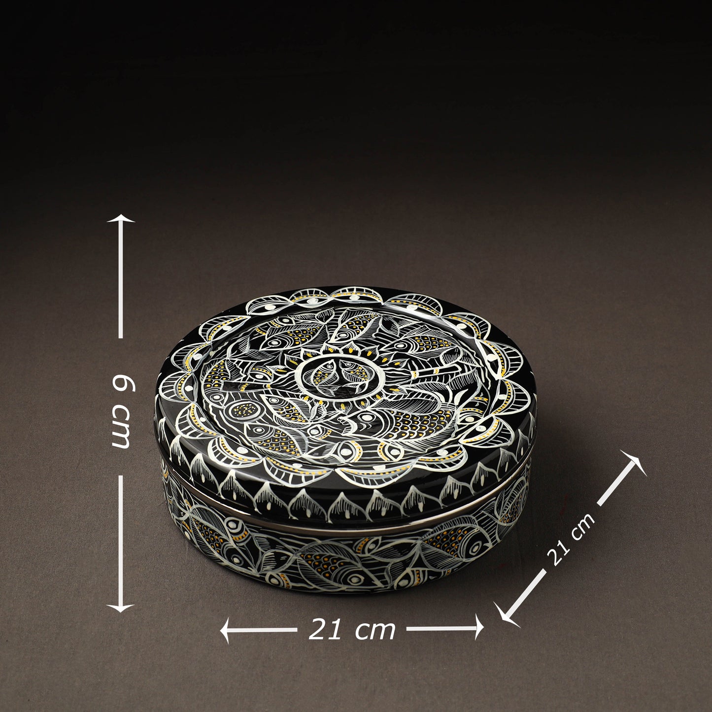  Bengal Patua Handpainted Stainless Steel Casserole