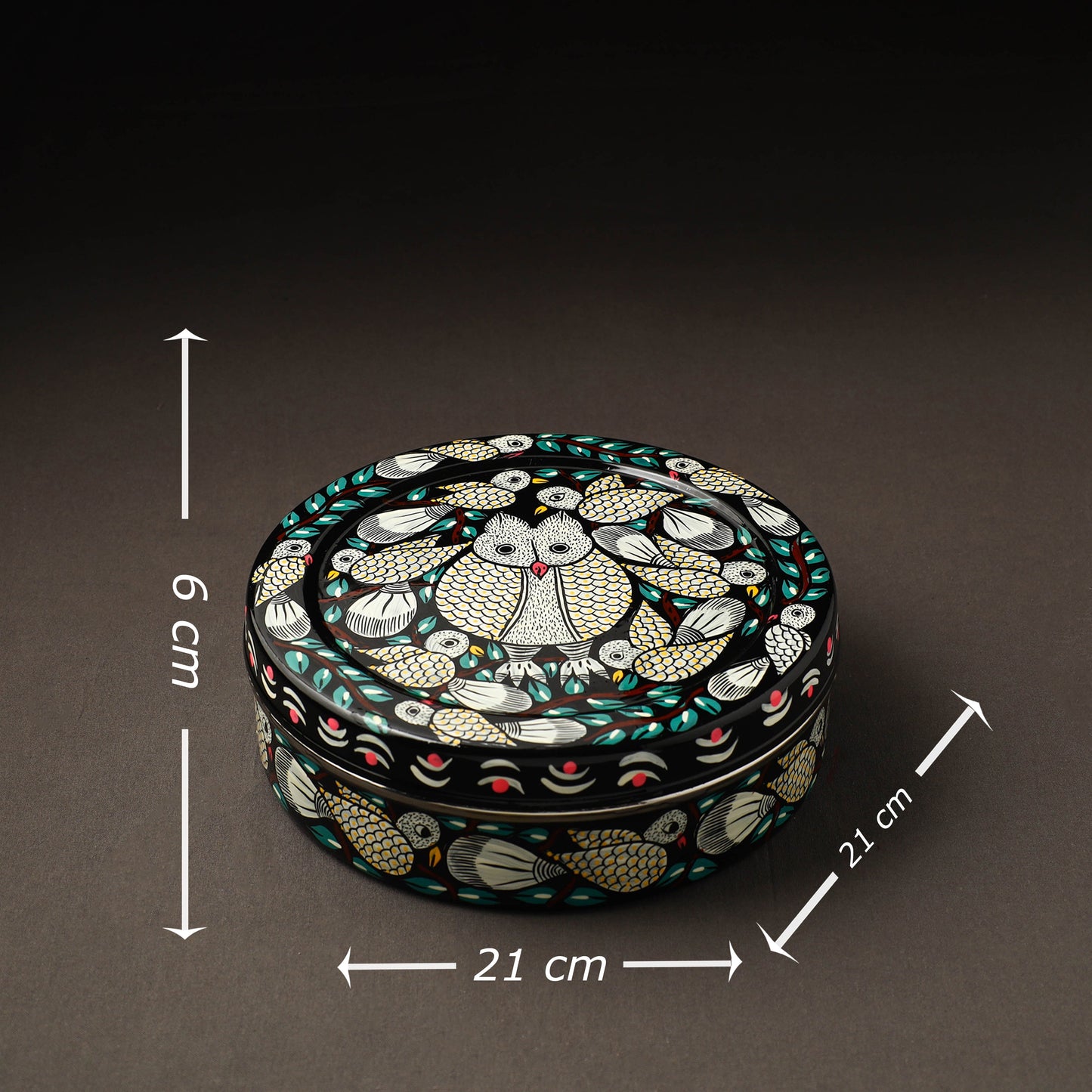  Bengal Patua Handpainted Stainless Steel Casserole